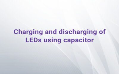 Charging and discharging of LEDs using capacitor
